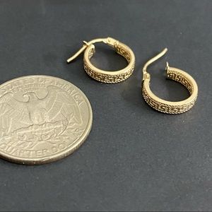 Real 18k Saudi Gold Earrings